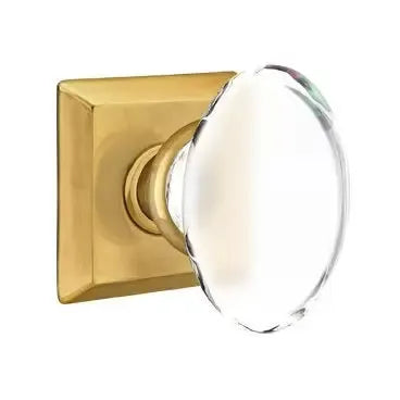 Emtek Hampton Door Knob with Quincy Rose by Emtek