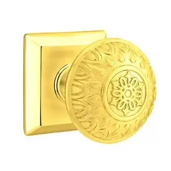 Emtek Lancaster Knob with Quincy Rose by Emtek