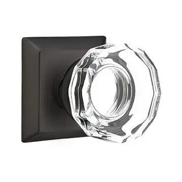 Emtek Lowell Door Knob with Quincy Rose by Emtek
