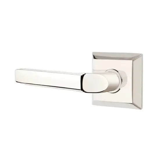 Emtek Milano Door Lever with Quincy Rose by Emtek