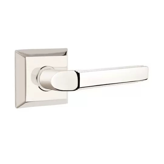 Emtek Milano Door Lever with Quincy Rose by Emtek