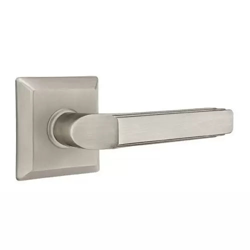 Emtek Milano Door Lever with Quincy Rose by Emtek