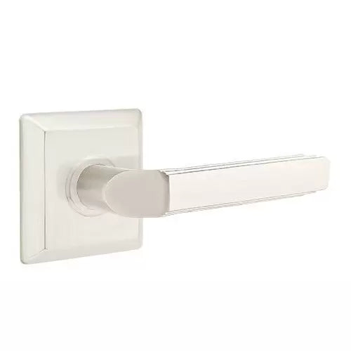 Emtek Milano Door Lever with Quincy Rose by Emtek