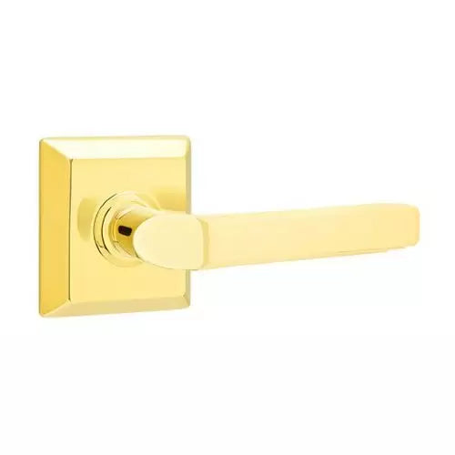 Emtek Milano Door Lever with Quincy Rose by Emtek