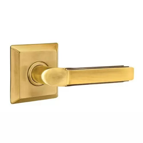 Emtek Milano Door Lever with Quincy Rose by Emtek