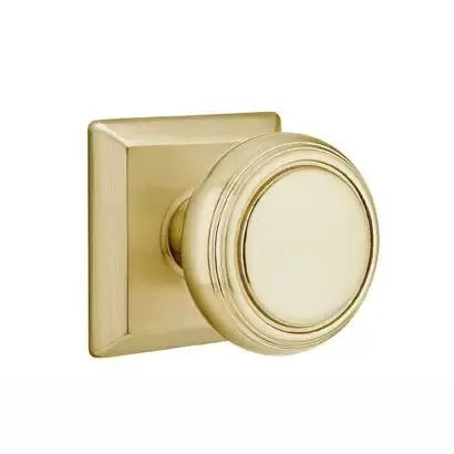 Emtek Norwich Door Knob with Quincy Rose by Emtek