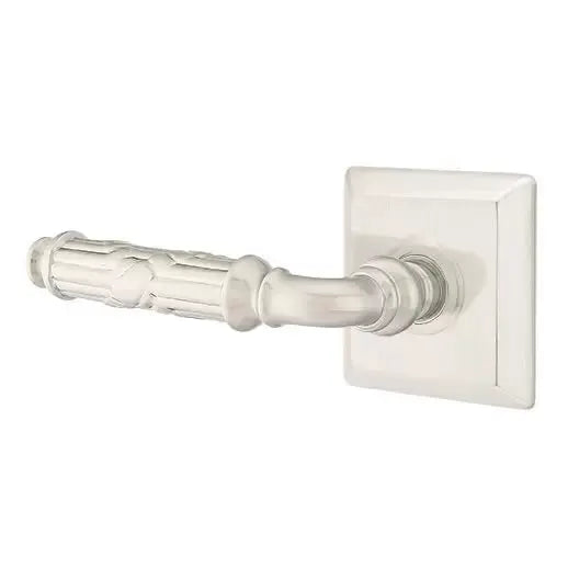 Emtek Ribbon and Reed Lever with Quincy Rose by Emtek