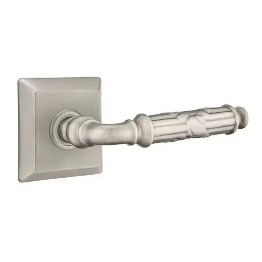 Emtek Ribbon and Reed Lever with Quincy Rose by Emtek