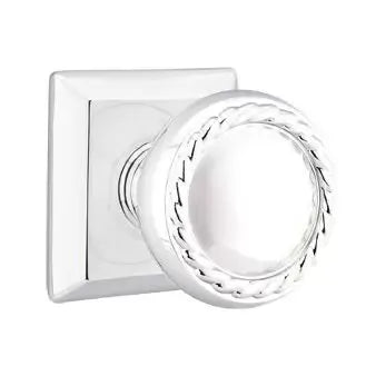 Emtek Rope Knob with Quincy Rose by Emtek