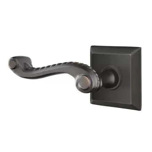 Emtek Rope Lever with Quincy Rose by Emtek