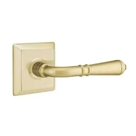 Emtek Turino Door Lever with Quincy Rose by Emtek