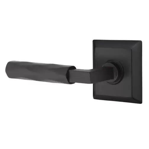 Emtek Tribeca Lever with L-Square Stem and Quincy Rose by Emtek