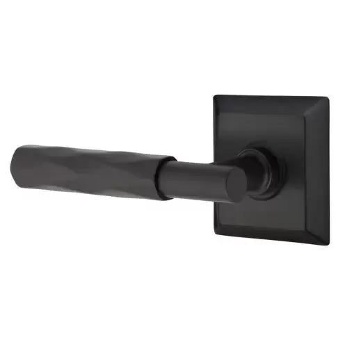 Emtek Tribeca Lever with T-Bar Stem and Quincy Rose by Emtek