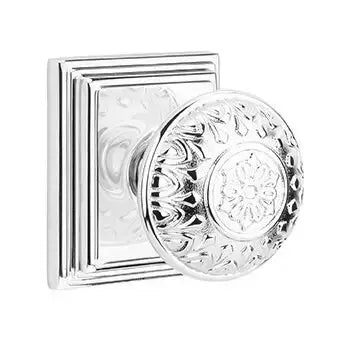 Emtek Lancaster Knob with Wilshire Rose by Emtek