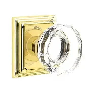 Emtek Lowell Door Knob with Wilshire Rose by Emtek