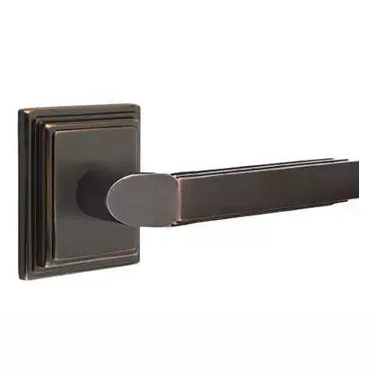 Emtek Milano Door Lever with Wilshire Rose by Emtek
