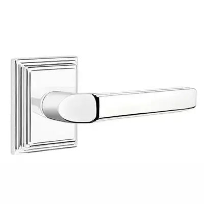 Emtek Milano Door Lever with Wilshire Rose by Emtek