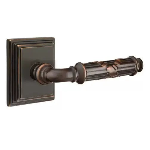Emtek Ribbon and Reed Lever with Wilshire Rose by Emtek