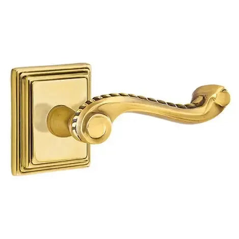 Emtek Rope Lever with Wilshire Rose by Emtek