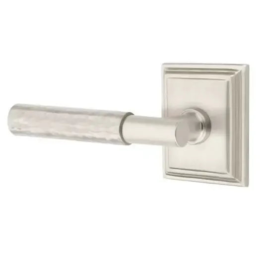 Emtek Hammered Lever with T-Bar Stem and Wilshire Rose by Emtek