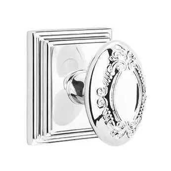 Emtek Victoria Knob with Wilshire Rose by Emtek