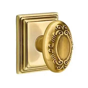 Emtek Victoria Knob with Wilshire Rose by Emtek