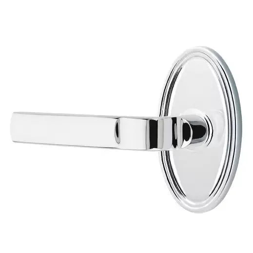 polished chrome door lever