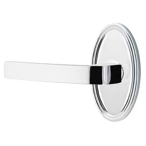 polished chrome door lever