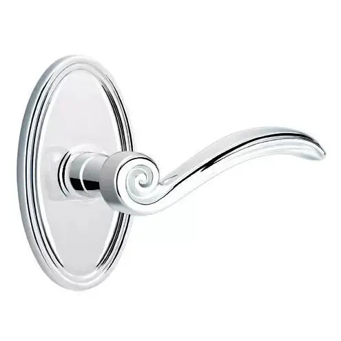 polished chrome door lever