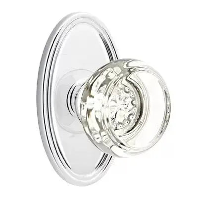 polished chrome door knob