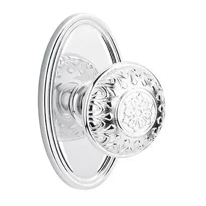 polished chrome door knob
