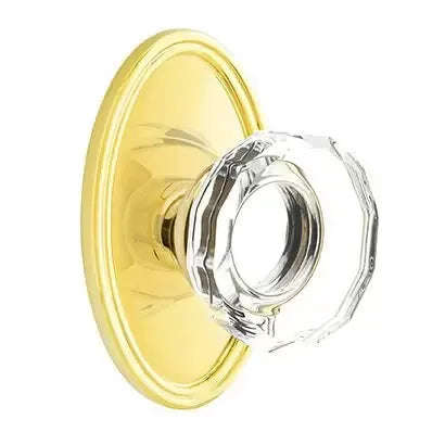 Emtek Lowell Door Knob with Oval Rose by Emtek