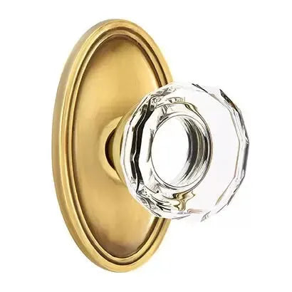 Emtek Lowell Door Knob with Oval Rose by Emtek