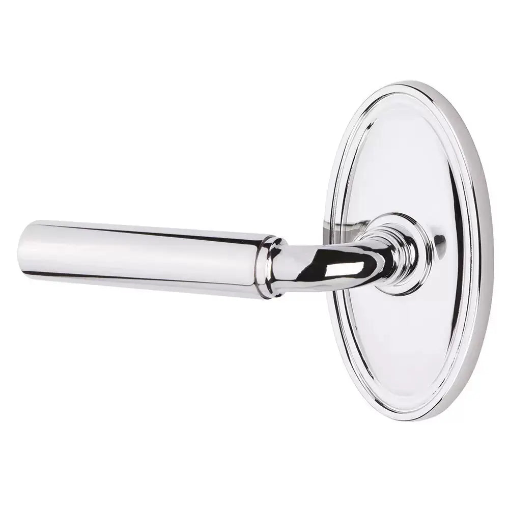 polished chrome door lever