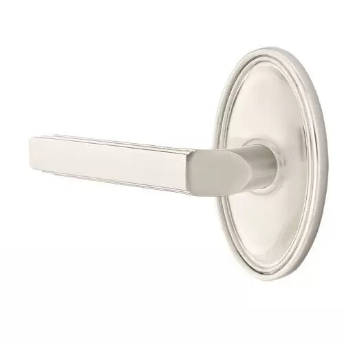 Emtek Milano Door Lever with Oval Rose by Emtek