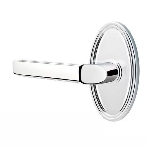 polished chrome door lever
