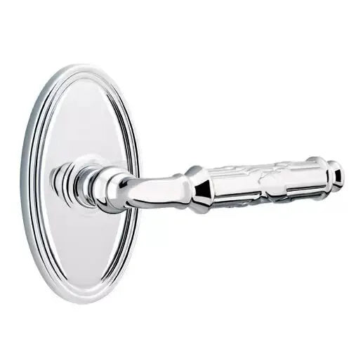 polished chrome door lever