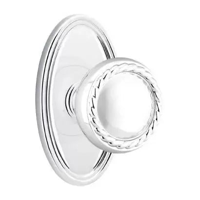 polished chrome door knob