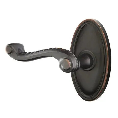 Emtek Rope Lever with Oval Rose by Emtek