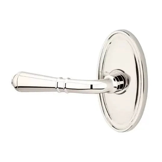 Emtek Turino Door Lever with Oval Rose by Emtek