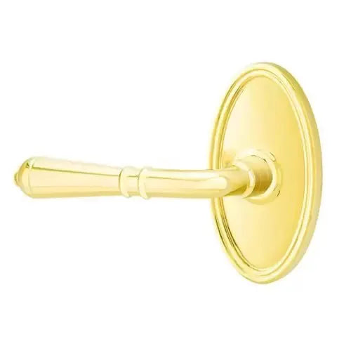 Emtek Turino Door Lever with Oval Rose by Emtek
