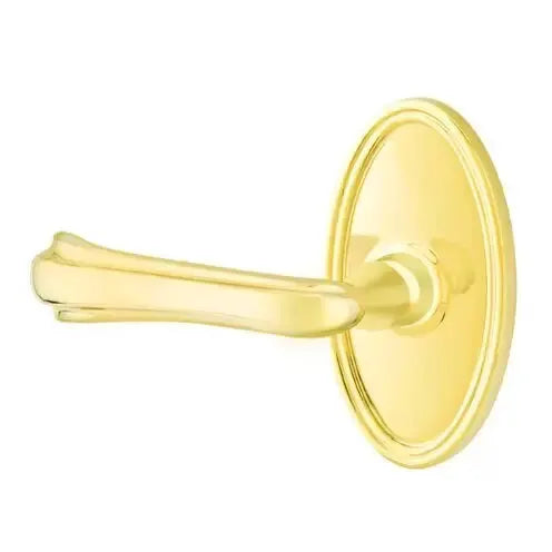 Emtek Wembley Lever with Oval Rose by Emtek