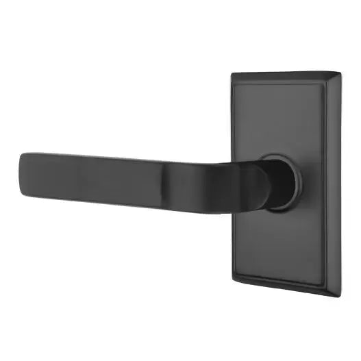 Emtek Aston Lever with Rectangular Rose by Emtek