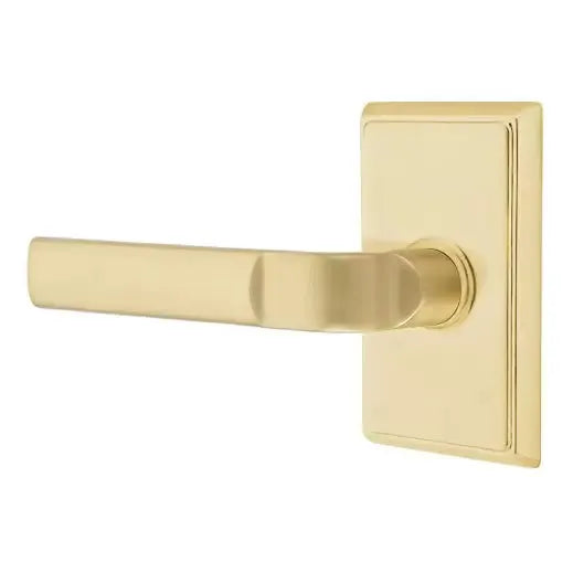 Emtek Aston Lever with Rectangular Rose by Emtek