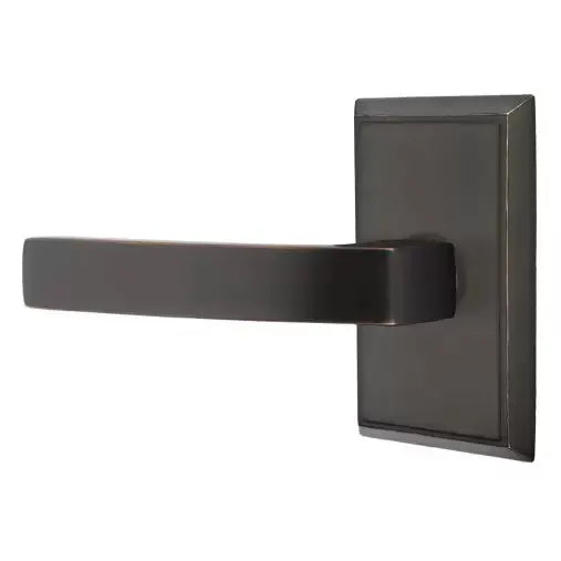 Emtek Breslin Lever with Rectangular Rose by Emtek