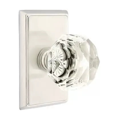 Emtek Diamond Door Knob with Rectangular Rose by Emtek