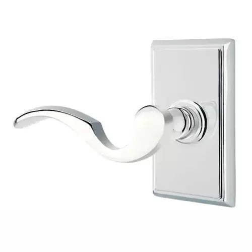 polished chrome door lever