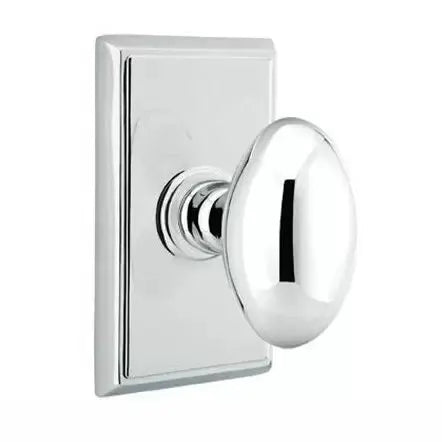 polished chrome door knob