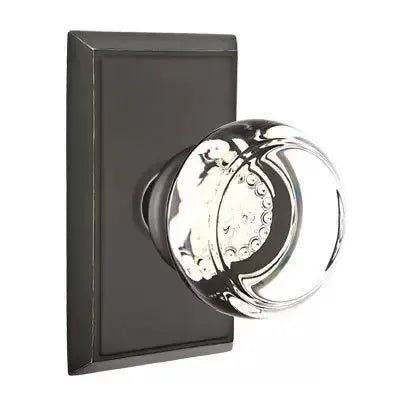 Emtek Georgetown Door Knob with Rectangular Rose by Emtek
