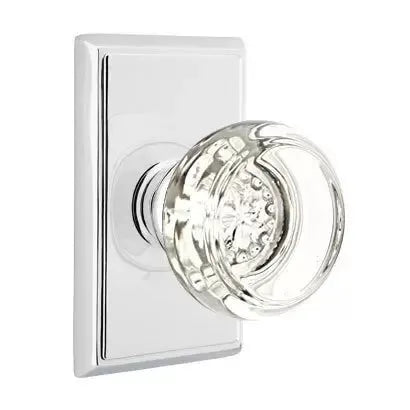 polished chrome door knob